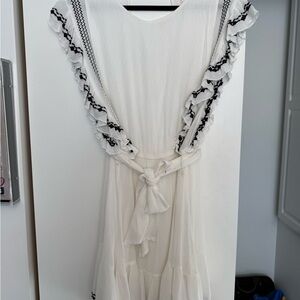 Free People Embroidered Mini Dress